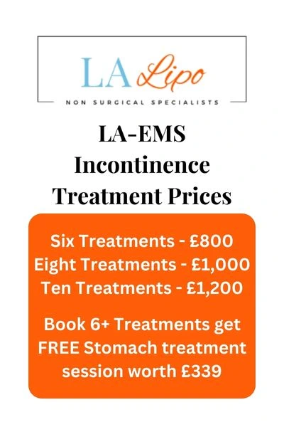 LA-EMS Incontinence Treatment Prices Stoke