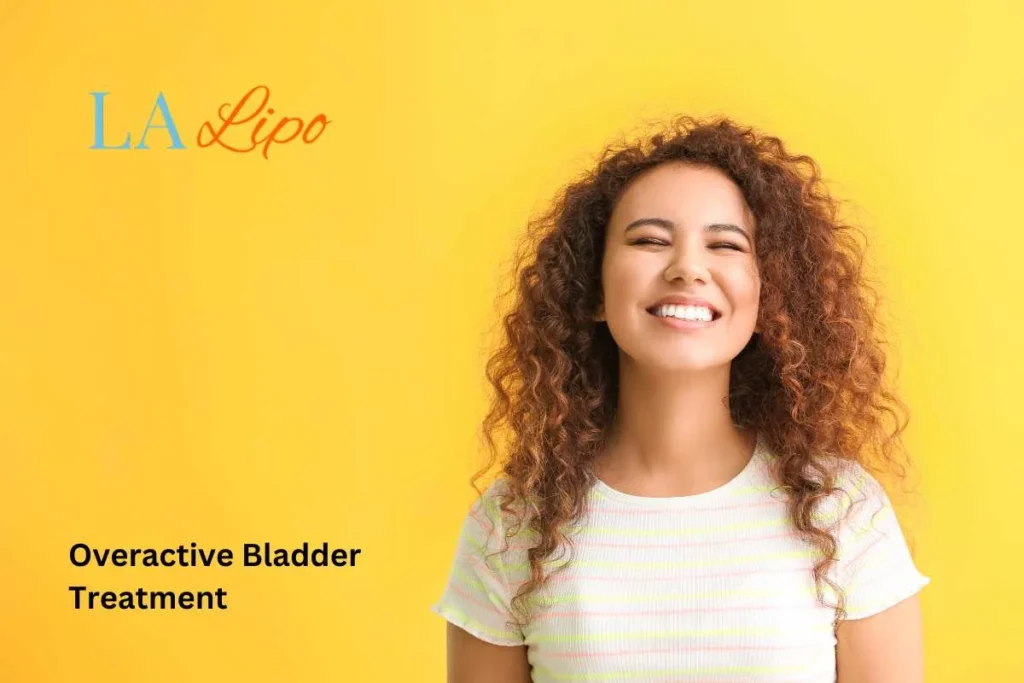 woman smiling about overactive bladder treatment Stoke solutions