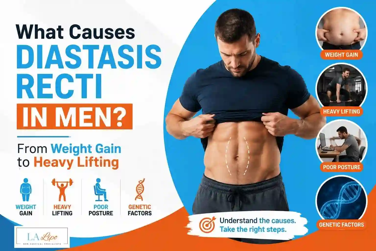 What Causes Diastasis Recti in Men? From Weight Gain to Heavy Lifting Stoke